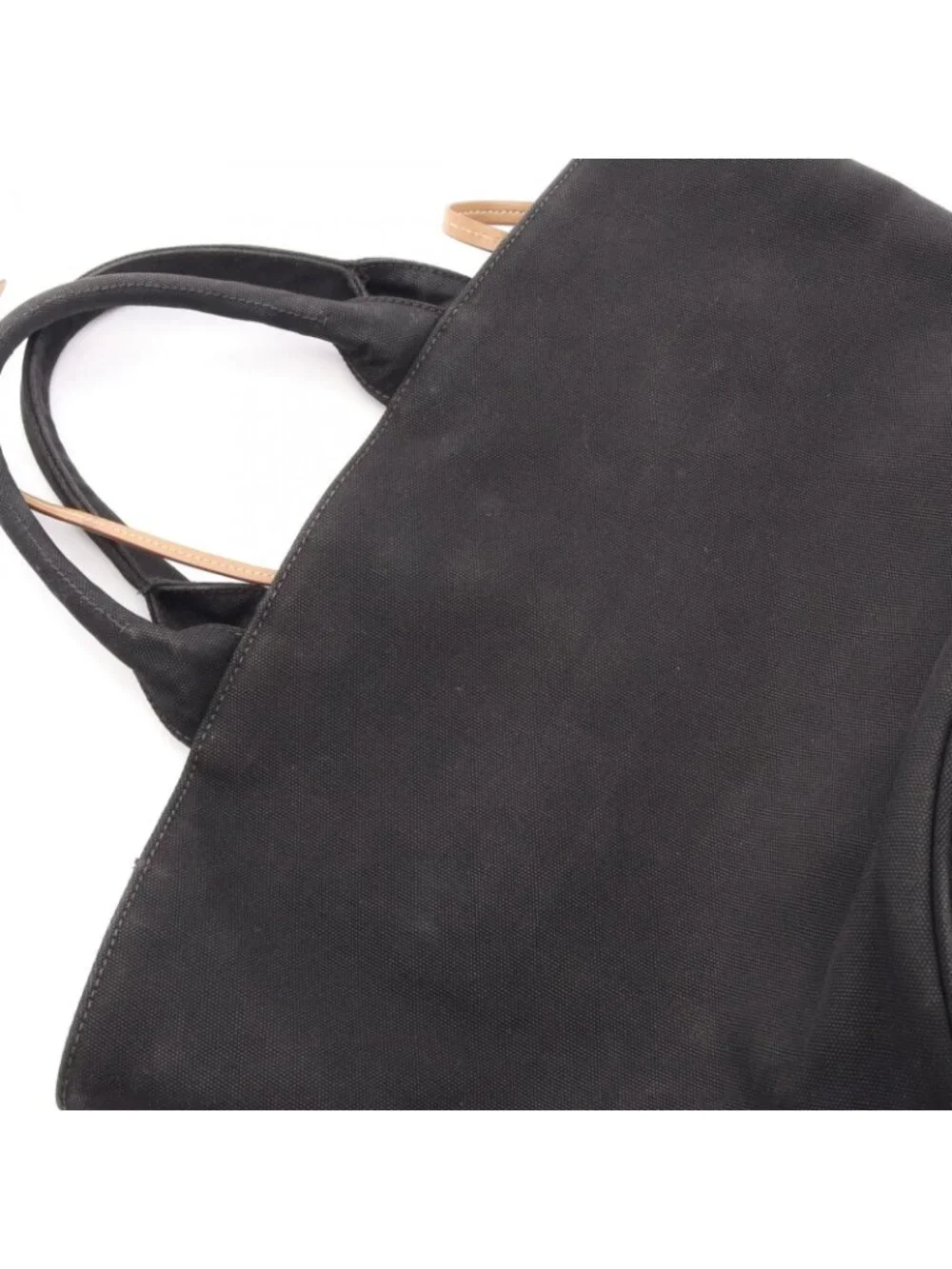 Prada Tote Canapa Black Canvas